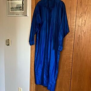 Gorgeous cobalt blue silk duster dress/jacket